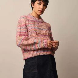 Only Pink Textured Knit Pullover-picture-23