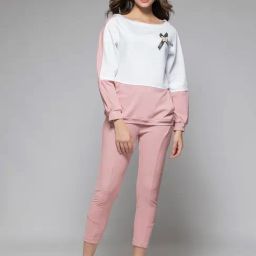 SHAYE Pink Color-Block Two-Piece-picture-41