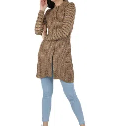 Monte Carlo Multicolor Self Design Open Front Cardigan image 4
