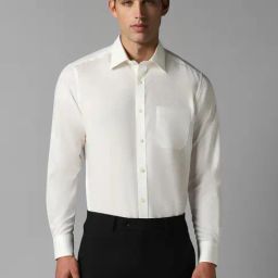 Louis Philippe Beige Cotton Regular Fit Shirt-picture-49