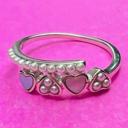 Arte Jewels 925 Sterling Silver Heart Shape Ring For Women-image-31