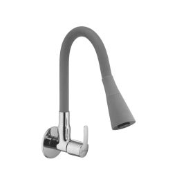 Jabra Dual Flow Sink Cock Aqua Series Brass Chrome Finish Wall Mount Grey-image-81