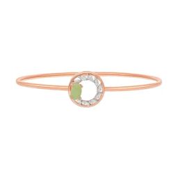 Malabar Gold and Diamonds 18k Rose Gold Oval Bangle for Women-picture-2