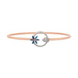 Malabar Gold and Diamonds 18k Rose Gold Oval Bangle for Women-image-74