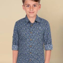 Allen Solly Boys Multi Cotton Polyblend Printed Shirt-image-59