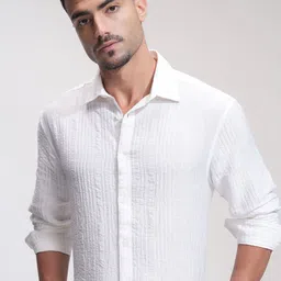 HIGHLANDER Men Comfort Opaque Casual Shirt-picture-45