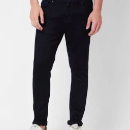 Spykar Navy Slim Fit Lightly Washed Jeans-image-18