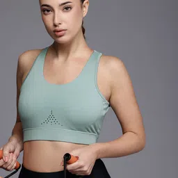 HRX by Hrithik Roshan PERFORMANCEBONDED Rapid-Dry Running Bra AW24_W_BA_KRS003_03-23