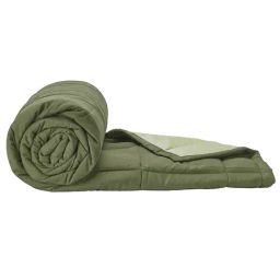 Bianca Olive & Sage 150 GSM Silken Fiber Filling & Micro Fabric Reversible Single Comforter image 3