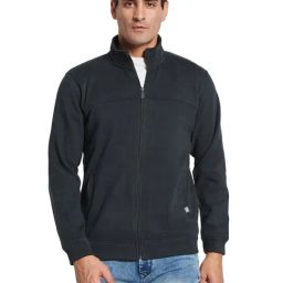 Octave Green Regular Fit Solid Sweatshirt-picture-40
