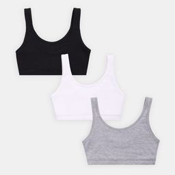 Sillysally Girls Pack Of 3 Full Coverage High Support Super Support Beginners Bra-image-26