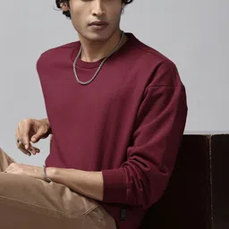 Roadster Men Solid Sweatshirt-image-58
