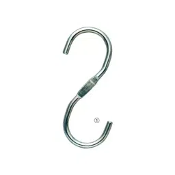 AS ONE Steel Display Hook W6.3 cm×H15 cm×Φ7 mm Size Steel Chrome Plating Chrome, 61-198-7-1 (Set of 5 pcs)-85