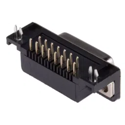 RS PRO 15 Way Right Angle Through Hole D-sub Connector Socket, 2.77mm Pitch, with 4-40 UNC, Threaded Insert, 2395877 image 3