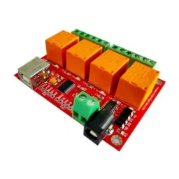 RDL FT245RL USB 4 Channel Relay Board, RDL/4RB/14/001/V4.0-3