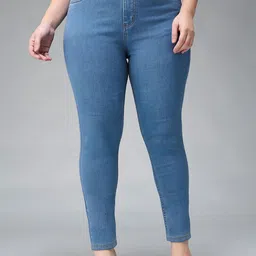 Miss Chase A+ Women Skinny Fit High-Rise Light Fade Jeans-image-91