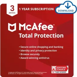 McAfee Total Potection Antivirus Use for 3 PC 1 Year Validity-18