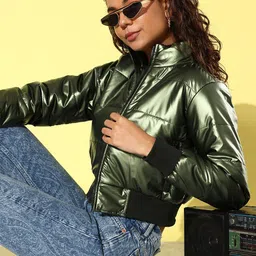The Roadster Lifestyle Co. Crop Padded Jacket-picture-13