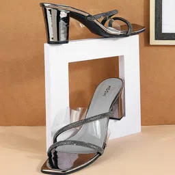Mochi Embellished Open Toe Block Heels-9