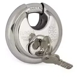 Europa 58-65 mm High Precision 14 Pin Dimple Key Stainless Steel 3+1 Keys Padlock, P390SSTW (Pack of 10)-4