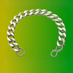 Dynamic Retail Global Men's Silver Pleated Link Bracelet-image-56