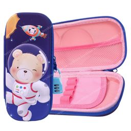 Toyshine Teddy Space Pencil Case with Multiple Compartments - Blue-image-29