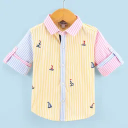 ToffyHouse Full Sleeves Striped Shirt - Yellow-picture-33