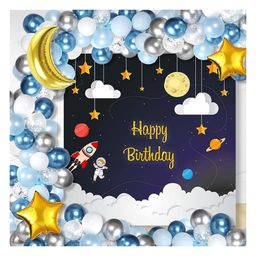 Untumble Space Theme Birthday Decoration Backdrop Arch Kit Pack of 65-image-50