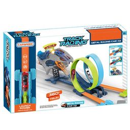 Sanjary Track Racing Set 360 Twist & Turn with Light, Music & 2Pc Car Launcher Track Set for Kids - Color May Vary-9