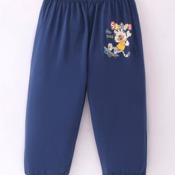 Tango Single Jersey Knit Full Length Lounge Pant with Animal Print - Blue-picture-16