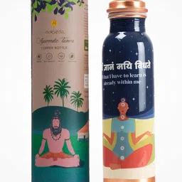 Sarveda Blue Meditation 500 ml Copper Bottle-picture-26