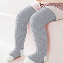 SYGA Cotton solid socks - Grey-image-83