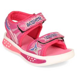 Lil Lollipop Polka Dots Designed Sandals With Velcro Closure - Pink-image-94