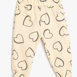 Koton Infant Girls Graphic Printed Pure Cotton Joggers Track Pants-image-37