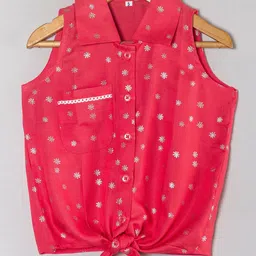 Tangerine Closet Women Shirt Collar Tie-Ups Cotton Shirt Style Crop Top-picture-35