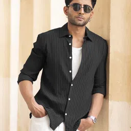 Powerlook Men Textured Casual Shirt-image-76