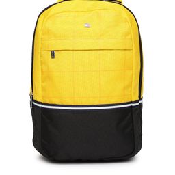Tommy Hilfiger Unisex Yellow & Black Colourblocked Backpack-12