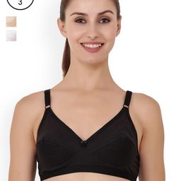Floret Pack of 3 Full-Coverage Everyday Bras Nari-3