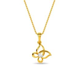Kisna Diamond & Gold Jewellery 18k Wrap Butterfly Pendant-image-23