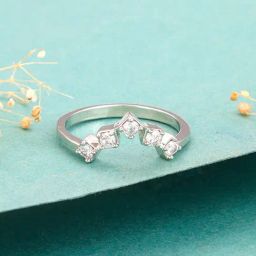 GIVA 925 Silver Arch Ring for Women & Girls-image-68