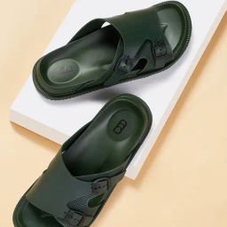 Ajile by Pantaloons Men's Olive Toe Ring Sandals-picture-6