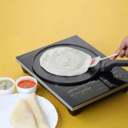 HAZEL Silver Stainless Steel Dosa Flat Base Taveta Tavethi Palta Turner Spoon image 2