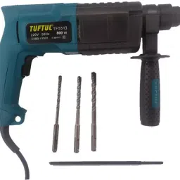TUFTUL 26mm Electric Rotary Hammer Drilling machine with 3 Drill Bits-26