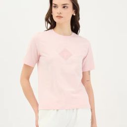 Elle Pink Pure Cotton Printed T-Shirt-image-25