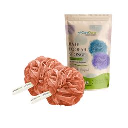 CareDone Set Of 2 Soft & Large Round Bath Loofah image 1