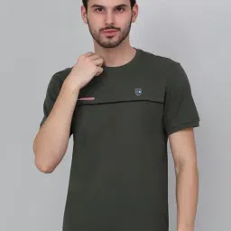 Cantabil Green Regular Fit Solid T-Shirt-picture-41