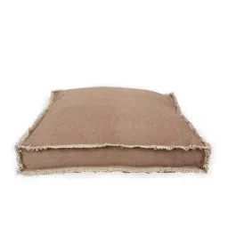 Home4U 'LUCAS' Brown Cotton Extra Large Floor Cushion - Set of 1-image-81