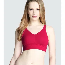 Van Heusen Red Non Wired Non Padded Minimizer Bra-picture-28