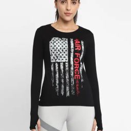 Appulse Black Printed Slim Fit Cotton T-Shirt-image-91