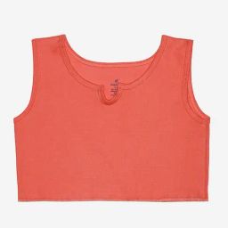 Kiddopanti Kids Coral Solid Crop Top-image-62